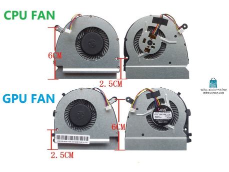 Fan Dell DFS531005PL0T فن سی پی یو لپ تاپ دل