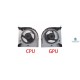 GPU Fan Delta NS8CC12-20C04 for Lenovo Legion 7i / Y9000K 2020H فن خنک کننده