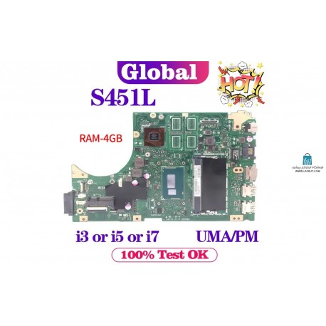 Asus K451 - CPU i5 مادربرد لپ تاپ ایسوس