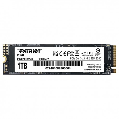 اس اس دی اینترنال PCIe 3.0 پتریوت مدل P320 ظرفیت یک ترابایت