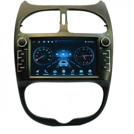 پخش کننده تصویری خودرو مدل 32+4 مناسب برای پژو 206