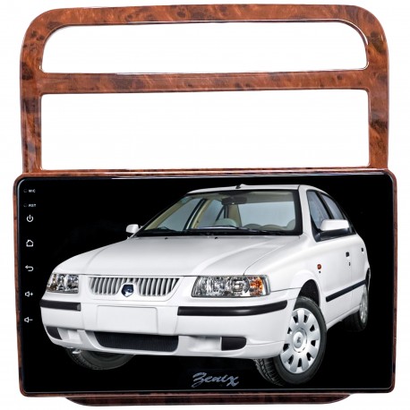 پخش کننده تصویری خودرو بنیکس کد 0282 طرح چوب مناسب برای سمند Lx