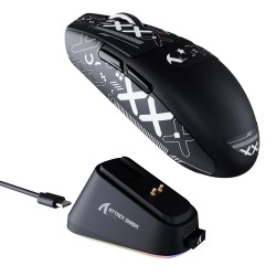 ماوس بی سیم گیمینگ اتک شارک مدل G3 Pro With RGB Charging Dock