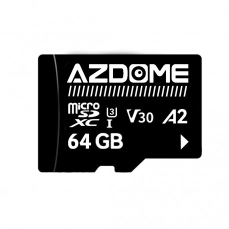 کارت حافظه microSDXC آزدوم مدل High Speed کلاس A2 استاندارد UHS-I U3 سرعت 100MBs ظرفیت 64 گیگابایت