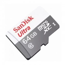 کارت حافظه microSDXC سن دیسک مدل Ultra کلاس 10 استاندارد UHS-I U1 سرعت 100MBps ظرفیت 64 گیگابایت