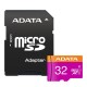 کارت حافظه‌ microSDHC ای دیتا مدل Premier کلاس 10 استاندارد UHS-I U1 سرعت 80MBps ظرفیت 32 گیگابایت به همراه با آداپتور SD