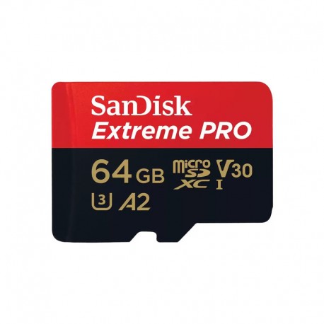 کارت حافظه microSDXC سن دیسک مدل Extreme PRO کلاس A2 استاندارد UHS-I U3 سرعت 170MBps ظرفیت 64 گیگابایت