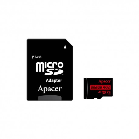 کرات حافظه microSDXC اپیسر مدل R100 کلاس 10 استاندارد UHS-I U1 سرعت 100MBps ظرفیت 256 گیگابایت