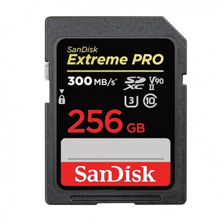 کارت حافظه SDXC سن دیسک مدل Extreme Pro استاندارد UHS-II سرعت 300MBps ظرفیت 256 گیگابایت