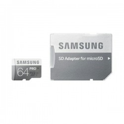 کارت حافظه microSDXC سامسونگ مدل Pro کلاس 10 استاندارد UHS-I سرعت 90MBps به همراه آداپتور SD ظرفیت 64 گیگابایت