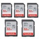 کارت حافظه SDHC سن دیسک مدل Ultra کلاس 10 استاندارد UHS-I U1 سرعت 120MBps ظرفیت 32 گیگابایت بسته 5عددی