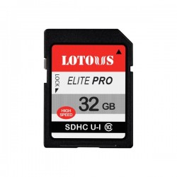 کارت حافظه SDXC لوتوس مدل ELITE PRO کلاس 10 استاندارد UHS-I U1 سرعت 90mbps ظرفیت 32 گیگابایت