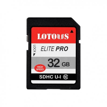 کارت حافظه SDXC لوتوس مدل ELITE PRO کلاس 10 استاندارد UHS-I U1 سرعت 90mbps ظرفیت 32 گیگابایت