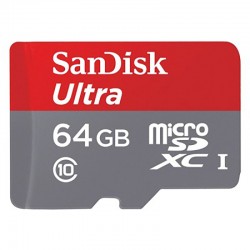 کارت حافظه microSDXC سن دیسک مدل Ultra A1 کلاس 10 استاندارد UHS-I سرعت 100MBps ظرفیت 64 گیگابایت