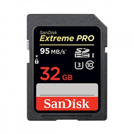 کارت حافظه SDHC سن دیسک مدل Extreme Pro استاندارد UHS-I U3 کلاس 10 سرعت 95MBps ظرفیت 32 گیگابایت