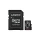 کارت حافظه microSDXC کینگستون مدل CANVAS کلاس 10 استاندارد UHS-I U1 سرعت 100MBps ظرفیت 64 گیگابایت به همراه تبدیل SD
