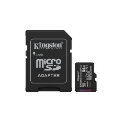 کارت حافظه microSDXC کینگستون مدل CANVAS کلاس 10 استاندارد UHS-I U1 سرعت 100MBps ظرفیت 64 گیگابایت به همراه تبدیل SD