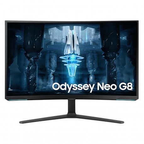 مانیتور خمیده گیمینگ 32 اینچ سامسونگ مدل LS32BG850، رزولوشن 4K، پنل VA، دارای درگاه‌ ارتباطی HDMI، قابلیت HDR10