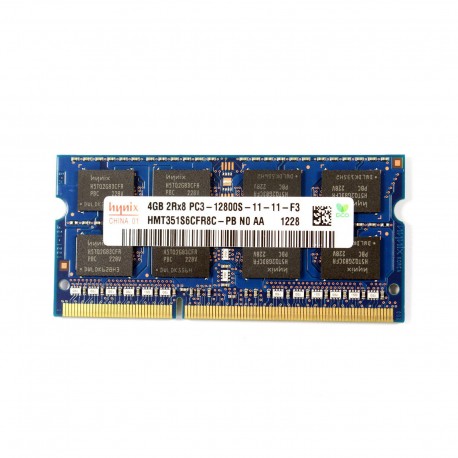 رم لپ‌تاپ DDR3 SK Hynix مدل 12800S ظرفیت 4GB فرکانس 1600MHz دو کاناله تایمینگ CL11 نوع SO-DIMM