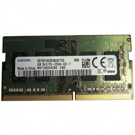 رم لپ‌تاپ DDR4 تک کاناله 4 گیگابایت سامسونگ مدل SODIMM با فرکانس 3200 مگاهرتز و تایمینگ CL19