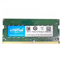 رم لپ تاپ DDR4 تک کاناله 3200 مگاهرتز کروشیال مدل CL22 ظرفیت 16 گیگابایت