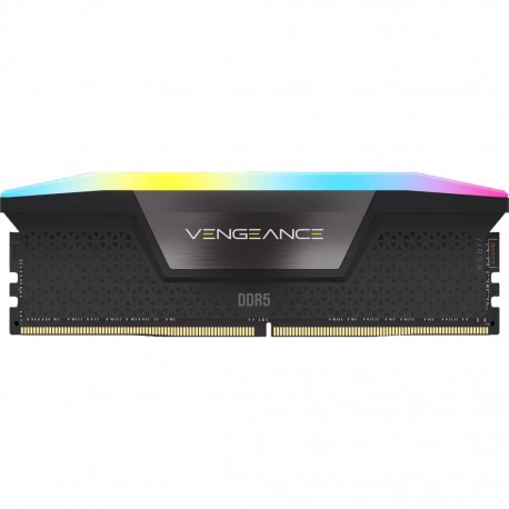 رم کامپیوتر DDR5 تک کاناله 16 گیگابایت کورسیر مدل VENGEANCE RGB فرکانس 5200 مگاهرتز تایمینگ CL40-40-40-77 DIMM و 288 پین
