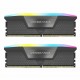رم DDR5 دسکتاپ 32 گیگابایت 6600Mhz CL38 کورسیر مدل VENGANCE RGB BLACK دو کاناله