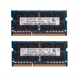 رم لپ تاپ DDR3L دو کاناله 1600 مگاهرتز CL11 هاینیکس ظرفیت ۴ گیگابایت بسته ۲ عددی