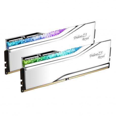 رم دسکتاپ جی اسکیل دوکاناله 6400مگاهرتز CL32 مدل TRIDENT Z5 ROYAL SILVER ظرفیت 32 گیگابابت
