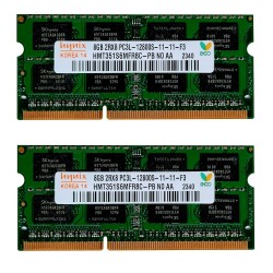 رم لپ‌تاپ DDR3L، ظرفیت 16GB، هاینیکس PC3L-12800U فرکانس 1600MHz تایمینگ CL11 ولتاژ پایین و عمر طولانی