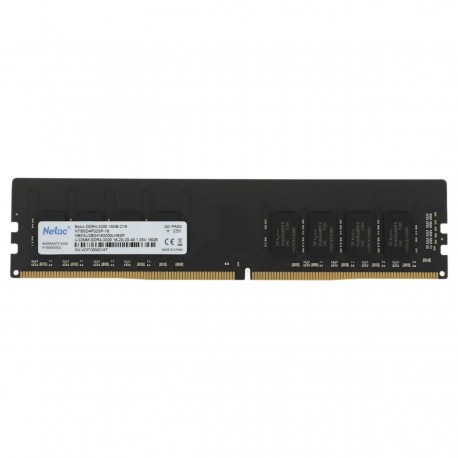 رم دسکتاپ DDR4 تک کاناله 3200 مگاهرتز cl22 نتاک مدل basic ظرفیت 16 گیگابایت