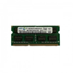 رم لپ‌تاپ DDR3 تک کاناله 8 گیگابایت 1333 مگاهرتز سامسونگ مدل PC3-10600 با تایمینگ 9 و ماژول SO-DIMM