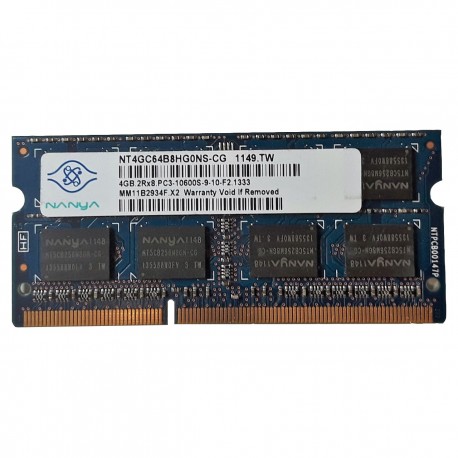 رم لپ تاپ نانیا مدل 1333 DDR3 PC3 10600s MHz ظرفیت 4گیگابایت