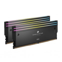 رم دسکتاپ کورسیر مدل Dominator Titanium DDR5 دوکاناله 32 گیگابایت 6000 مگاهرتز CL30 با هیت‌سینک و نورپردازی قابل تنظیم