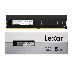رم کامپیوتر لکسار DDR4، ظرفیت 8 گیگابایت تک کاناله مدل LD4AU08G UDIMM با فرکانس 2666 مگاهرتز و تایمینگ CL19