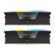 رم دسکتاپ کورسیر DDR5 دو کاناله 32 گیگابایت مدل VENGEANCE RGB سرعت 6200 مگاهرتز تایمینگ CL36 با هیت‌سینک خنک‌کننده