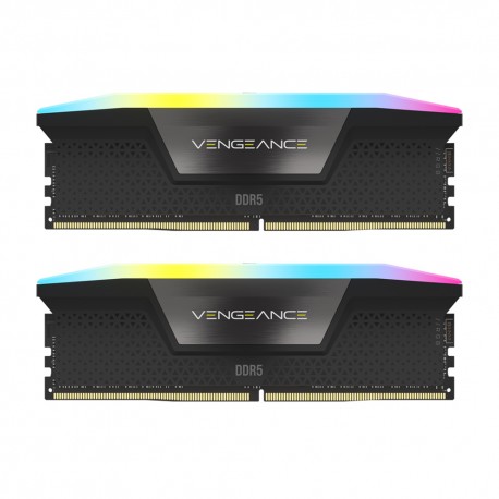 رم دسکتاپ کورسیر مدل VENGEANCE RGB DDR5 دو کاناله 32 گیگابایت 5600 مگاهرتز تایمینگ CL40 با هیت‌سینک خنک‌کننده