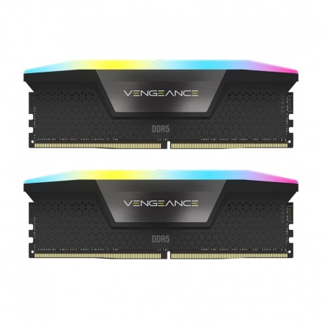 رم دسکتاپ دو کاناله 6000 مگاهرتز CL38 کورسیر مدل VENGEANCE RGB ظرفیت 32 گیگابایت
