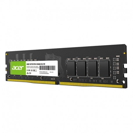 رم کامپیوتر ایسر مدل UD100 DDR4 تک کاناله 8 گیگابایت فرکانس 3200 مگاهرتز تایمینگ CL22 نوع U-DIMM
