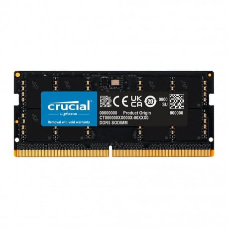 رم لپ تاپ DDR5 تک کاناله 4800 مگاهرتز CL40 کروشیال مدل CT16 ظرفیت 16 گیگابایت