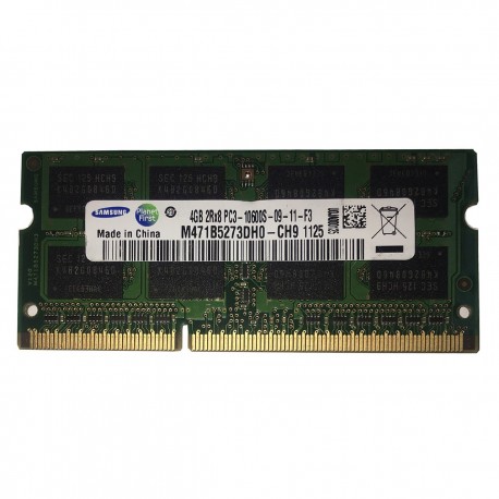 رم لپ‌تاپ 4 گیگابایت DDR3 سامسونگ مدل 10600s فرکانس 1333 مگاهرتز تک کاناله
