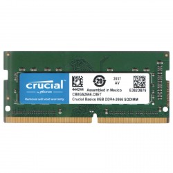 رم لپ‌تاپ کروشیال مدل Basics ظرفیت 8 گیگابایت DDR4 تک کاناله 2666 مگاهرتز SO-DIMM با تایمینگ CL19 و ولتاژ 1.2 ولت