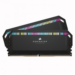 رم دسکتاپ کورسیر Dominator Platinum RGB دو کاناله 64 گیگابایت 5200 مگاهرتز DDR5 تایمینگ CL40 و ولتاژ 1.1 ولت