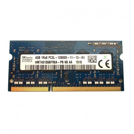 رم لپ‌تاپ 4 گیگابایت DDR3L تک کاناله 1600 مگاهرتز CL11 اس کی هاینیکس مدل PC3L ولتاژ 1.35 ولت و 204 پین