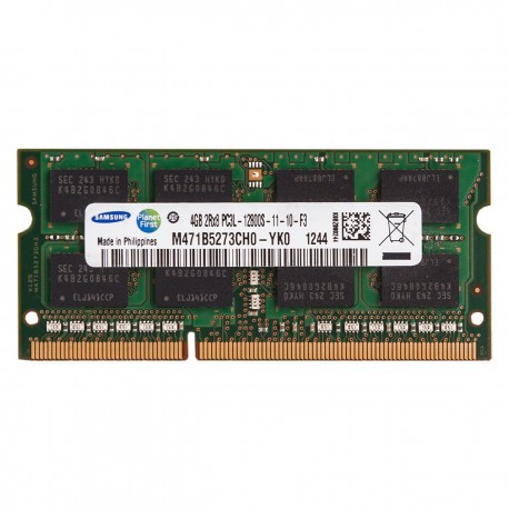 رم لپ‌تاپ سامسونگ مدل M471B5273CH0-YK0 ظرفیت 4 گیگابایت DDR3 SO-DIMM فرکانس 1600 مگاهرتز تک کاناله