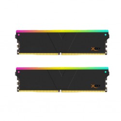 رم دسکتاپ DDR5 دو کاناله 6000 مگاهرتز CL28 وی کالر مدل XSky RGB ظرفیت 32 گیگابایت