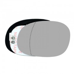 شیشه آینه جانبی برقی چپ خودرو کالانیکس مدل SHIS-206BARL-10924 مناسب برای پژو 206 به همراه قاب و چسب گرمکن دار