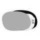 شیشه آینه جانبی برقی راست خودرو کالانیکس مدل SHIS-206BARR-10925 مناسب برای پژو 206 به همراه قاب و چسب گرمکن دار