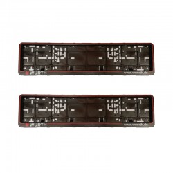 قاب پلاک خودرو قطعه سازان کبیر مدل GHB-ALLBLC-103099 مجموعه 2 عددی