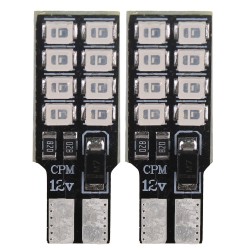 لامپ خودرو کاسپین مدل SUPER LED 16CHIP BLUE بسته دو عددی